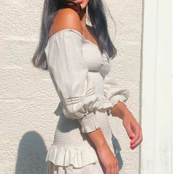 New Spell Lola Ruched Off Shoulder Top - Picture 7 of 12